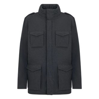 Herno Jas met praktische zakken - Heren - Jassen - Zwart - Maat: XL Polyamide
