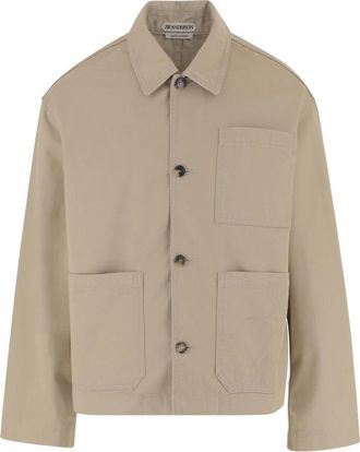 J.W.Anderson Patch Pocket Jacket - Heren - Zomerjassen - Beige - XL - Katoen - Jassen
