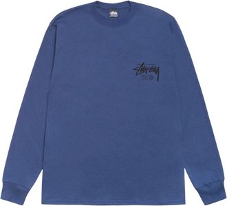St&uuml;ssy Long Sleeve Top - Heren - Longsleeves - Blauw - M - Tops