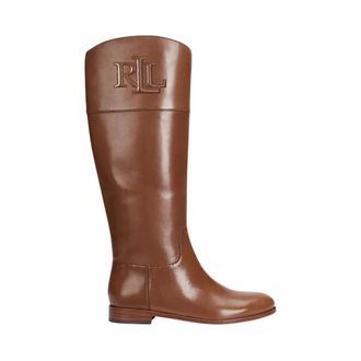 Ralph Lauren Justine Rijlaarzen - Dames - Schoenen - Bruin - Maat: 40 EU Leer