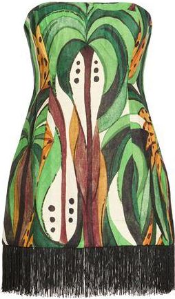 Farm Rio COCONUT TREE FLOW FRINGE TOP