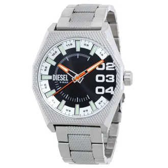 Diesel Scraper Quartz Black Dial Mens Watch DZ2172