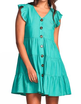 Pink Martini Terri Dress In Teal