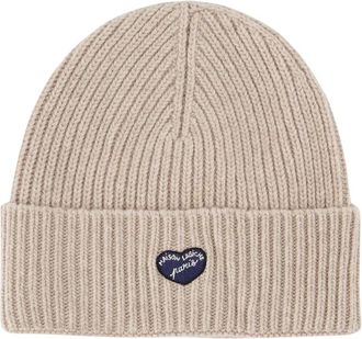 Maison Labiche Gorro Vincennes Mini Patch Coeur - Accessories - Hombre - Beige - ONE SIZE
