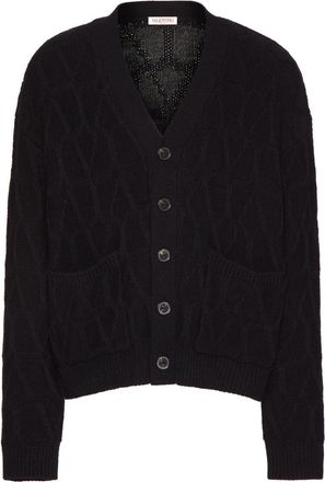 Valentino Garavani Toile Iconographe wool cardigan - men - Virgin Wool - L - Black