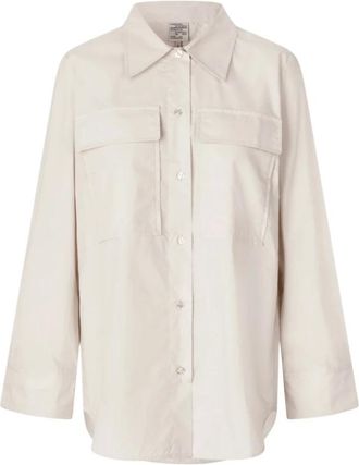 Baum Und Pferdgarten Overhemden, Dames, Beige, S, Witte Zand Milo Shirt