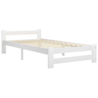 vidaXL Vidaxl - Estructura De Cama Sin Colch&oacute;n Madera De Pino Blanco 100x200 Cm