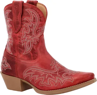Durango Durango Womens Shyloh Shyloh 8 Snip Toe In Crimson M
