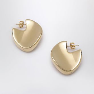 Bottega Veneta Orecchini geometrici in argento dorato