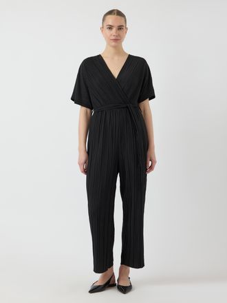 Y.A.S Overall Y.A.S YASOLINDA SS ANKLE JUMPSUIT S. NOOS, Damen, Gr. 34, N-Gr, schwarz, Web, Obermaterial: 100% Polyester, unifarben, regular fit kn&ouml;chellang