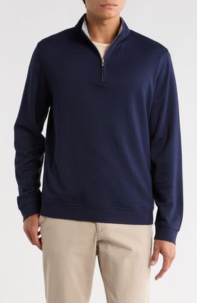 David Donahue Quarter Zip Pullover in Navy at Nordstrom Rack, Size Xx-Large
