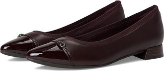 Clarks Natalyn Dusk Womens Shoes Merlot Leather : 6.5 B - Medium