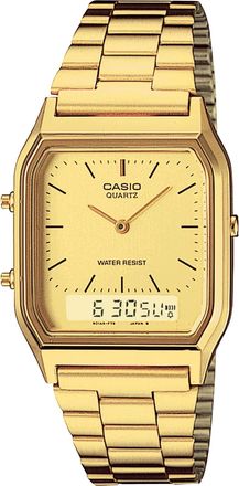 Casio Unisex Gold Analog-Digital Watch - AQ-230GA-9D