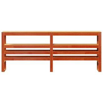 Berkfield Home Headboard with Shelves Wax Brown 180 cm Solid Wood Pine