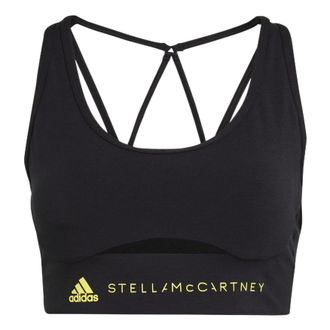 adidas (WMNS) adidas By Stella Mccartney Truestrength Medium-Support Bra Asia Sizing Black HG6846