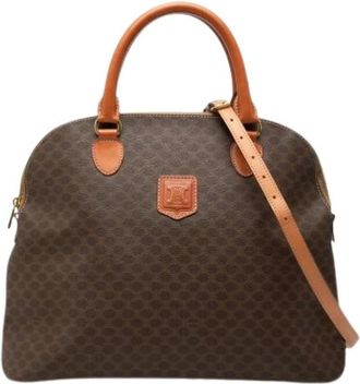 Celine Pre-owned Handbags, female, Brown, Size: ONE SIZE Pre-owned Vintage Satchel