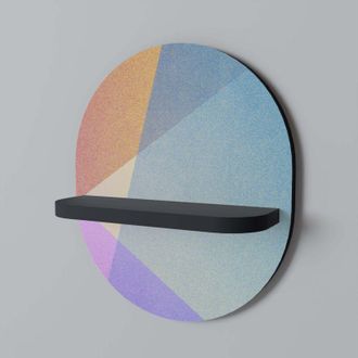 OEM Estante Ovalado Bright Geometry Negro