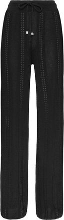 Philipp Plein Wide Broeken - Dames - Wijde Broeken - Zwart - S - Broeken