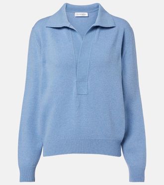 Victoria Beckham Jersey polo Genevieve en mezcla de lana y cachemir