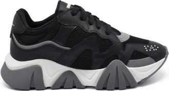 Versace Squalo Sneakers - Heren - Sneakers - Zwart - 40 1/2 EU - Leer - Schoenen