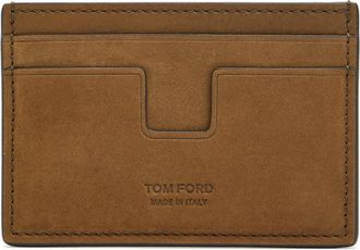 Tom Ford Nubuck Card Holder - Brown - One Size