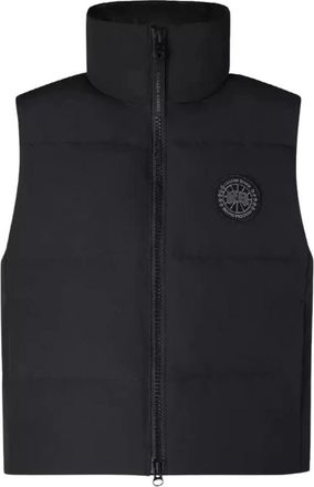 Canada Goose Zwarte Gewatteerde Vest Grandview Oversized Fit - Dames - Bodywarmers - Zwart - XS - Jassen