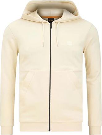 BOSS Felpa con cappuccio e zip - Giallo