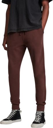AllSaints All Saints Raven Mens Slim Fit Sweatpants Fleece Bottoms Casual Cuffed Cotton - Maroon - Size 2XL