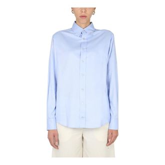 Ballantyne Shirts, female, Blue, Size: XS Camicia Button Down Oxford