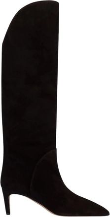 PARIS TEXAS Gaia 60 Su&egrave;de Stiletto Haklaarzen - Dames - Laarzen met Hak - Bruin - 38 EU - Su&egrave;de - Schoenen