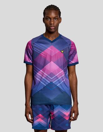 Lyle & Scott Lyle And Scott Mens Sports Chevron Football T-Shirt - Size: 36