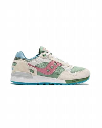 Saucony Womens Shadow 5000 Galapagos Low Top Sneakers In White/multi