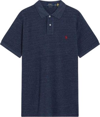 Polo Ralph Lauren Klassiek Pasvorm Mesh Poloshirt - Heren - Polos - Blauw - S - Katoen - Tops