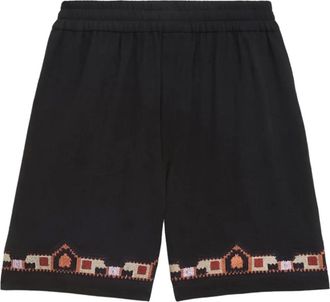 Isabel Marant Zilan track shorts - men - Cotton/Cotton/Viscose - M - Black