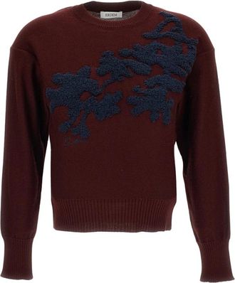 Erdem Ronde hals gebreid - Dames - Ronde hals truien - Rood - L - Wol - Truien & Vesten