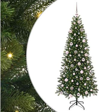 vidaXL &Aacute;rbol De Navidad Artificial Con 300 Led Verde 180 Cm Pe Y Pvc Vidaxl