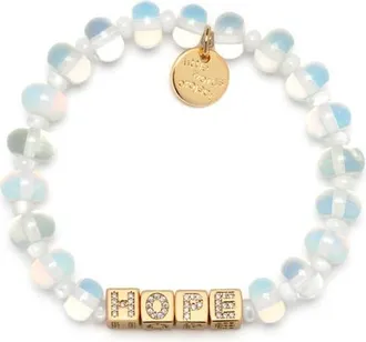 Little Words Project Bolder Hope Bracelet in White at Nordstrom, Size Small/medium