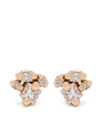 Suzanne Kalan Orecchini in oro rosa 18kt con diamanti