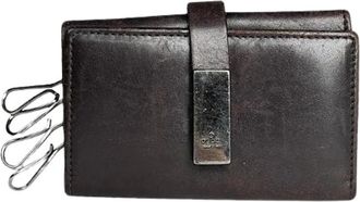 Gucci Pre-owned Accessories, female, Brown, Size: ONE SIZE Pre-owned Leather Key-holders