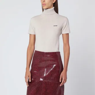 Miu Miu Sandy colored turtleneck sweater in cashmere