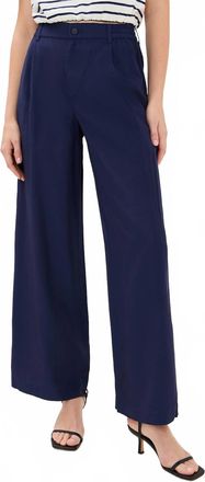 Jonathan Simkhai Sydnie Pleated Pants In Midnight