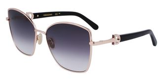 Ferragamo SF312SR 771 Womens Sunglasses Gold Size 60