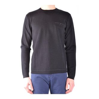 Paolo Pecora Round-neck Knitwear, male, Black, M, Knitwear