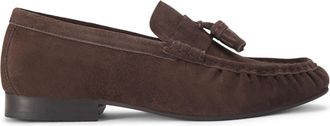 Kurt Geiger Mens Suede Frankie Loafers - Brown - Size UK 12