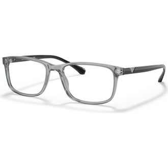 Emporio Armani 53mm Rectangle optical glasses in Grey at Nordstrom