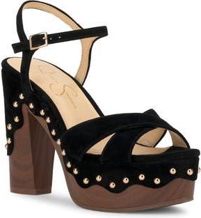 Jessica Simpson Samintia Ankle Strap Platform Sandal in Black 03 at Nordstrom Rack, Size 5.5