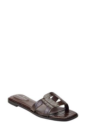 Bandolino Vienma Slide Sandal in Dark Brown at Nordstrom, Size 7.5