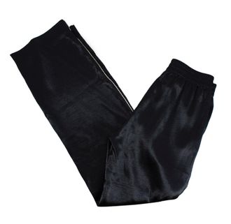 J Brand Black Satin Crystal Side Stripe Trousers Size XS