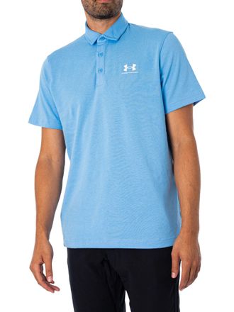 Under Armour Mens Icon Polo Shirt Blue S