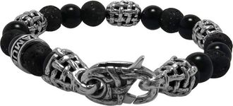 Samuel B. Lava & Onyx Beaded Bracelet in Black at Nordstrom Rack